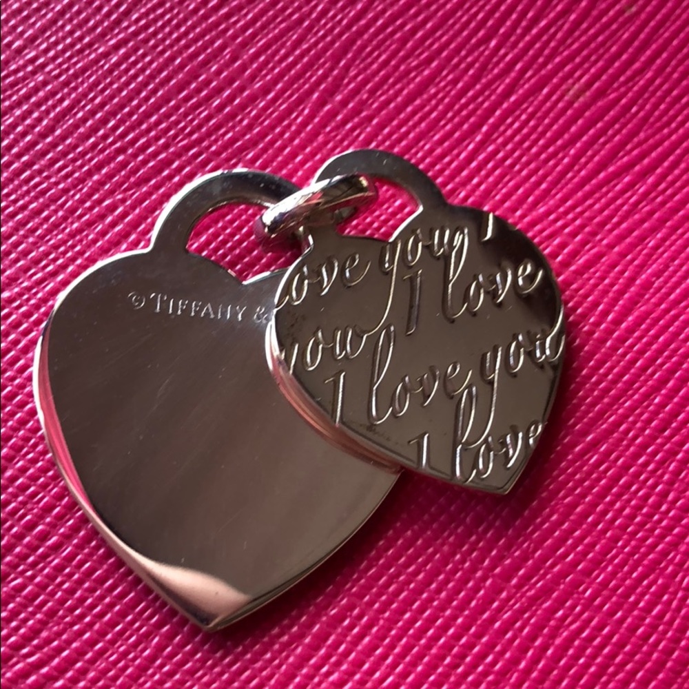Authentic Tiffany and co I love  you pendant